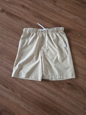 Tommy Bahama Kids Beige Drawstring Shorts in Large